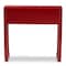 Baxton Studio Red Finished Wood Bronze Finished Accents 6-Drawer Console Table 148-8192 - alternate 7